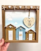 Shell beach hut 3D plaque