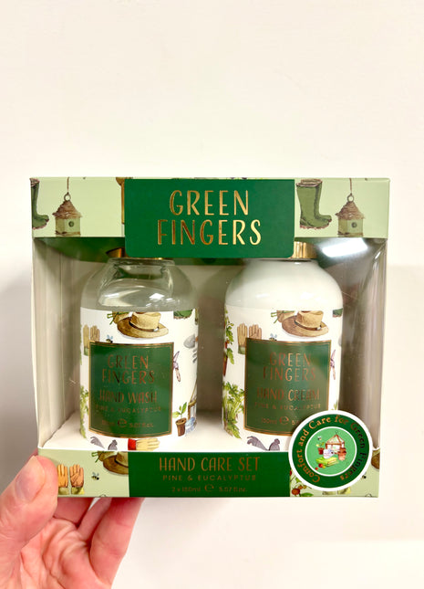 Green finger hand wash and cream set