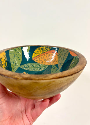 Citrus serving bowl dark