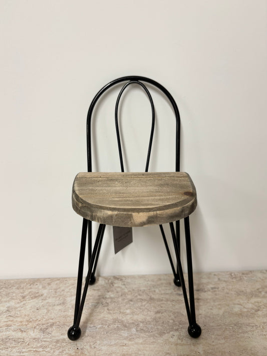 Chair plant stand