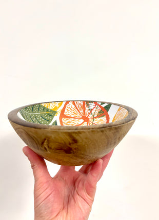 Citrus serving bowl white