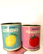 Lemon/Tomato storage tins