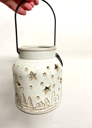 Festive scene lantern