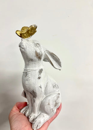 Rabbit with butterfly