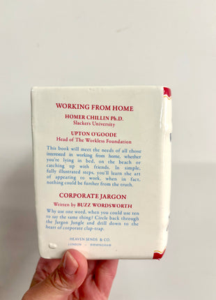 Working from home book vase / pen pot
