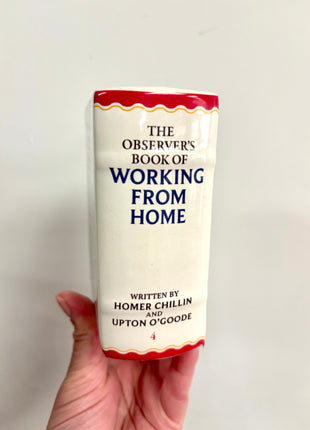 Working from home book vase / pen pot