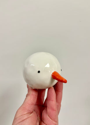 Ceramic snowman head