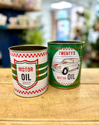 Storage tins Motor Oil