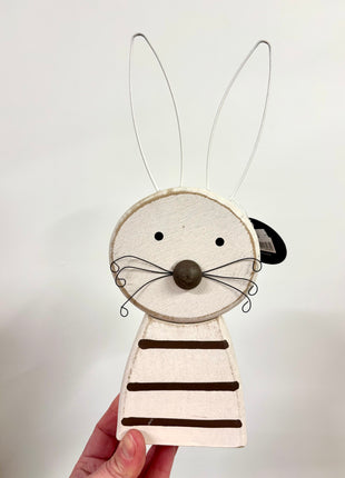 Wooden rabbit ornament