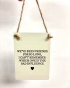 Friends for so long - Mini sign