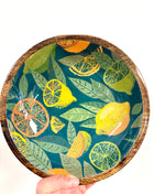 Citrus serving bowl dark