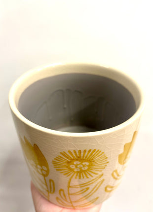 Sunflower plant pot