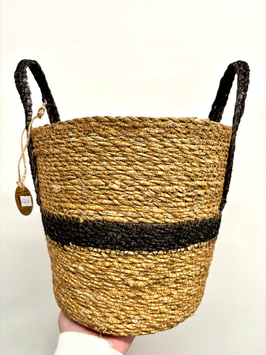 Wicker basket - black