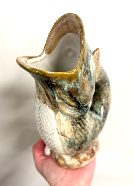 Two tone fish vase