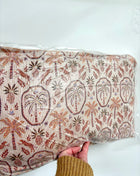 Palm tree cushion - orange