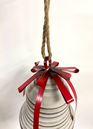 Metal bell with rope