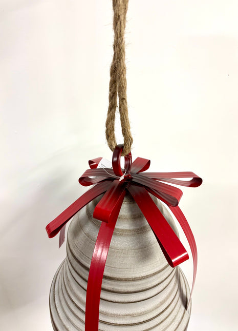 Metal bell with rope