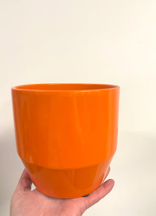 Bright orange pot
