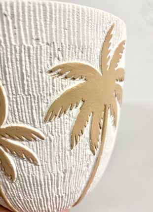 Palm tree pot large
