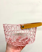 Pastel metal baskets