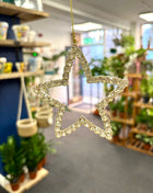 Metal and glass star