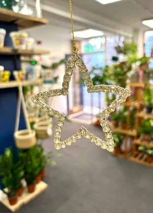 Metal and glass star