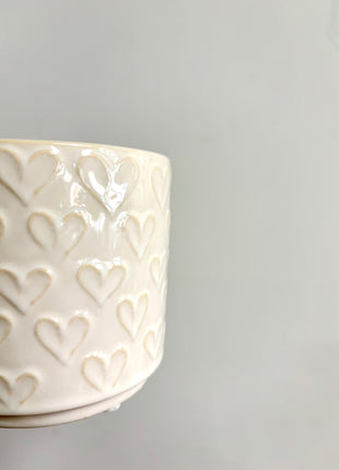 Heart plant pot