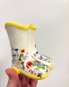 Floral mini wellies