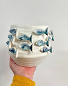 3D fish plant pot