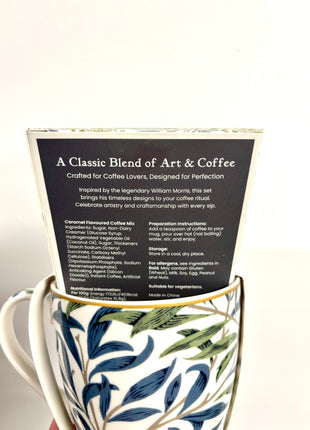 William Morris mug and coffee set