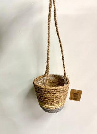 Hanging basket blue large