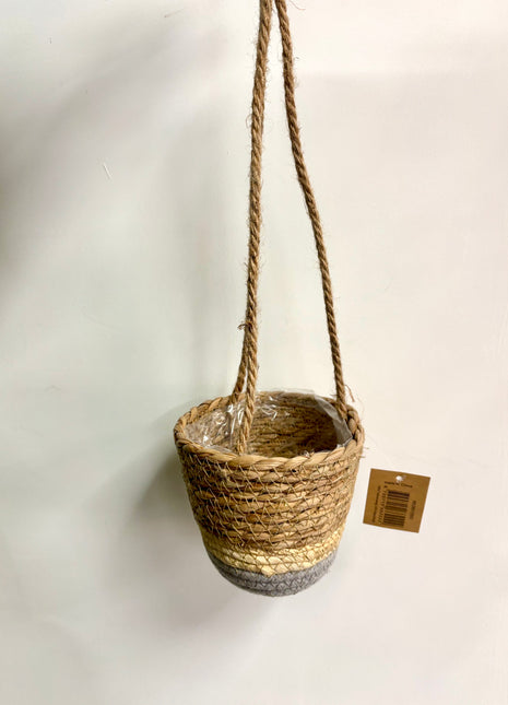 Hanging basket blue large