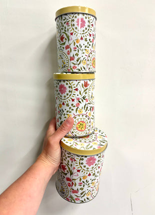 Tulip tins x3