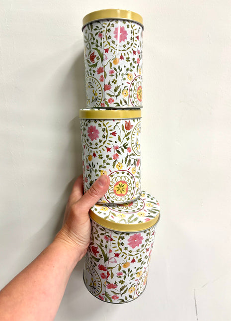 Tulip tins x3