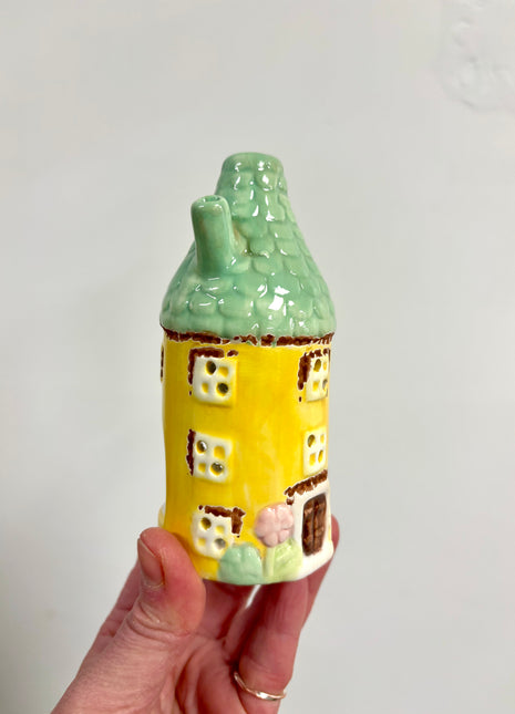 Yellow house ornament