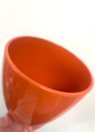 Deep orange pot
