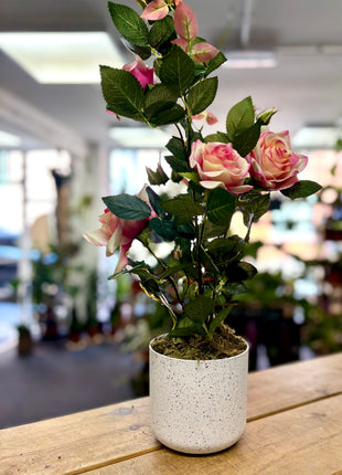 Faux Potted Rose