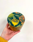 Citrus storage jar dark small