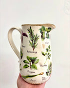 Herb decorative jug
