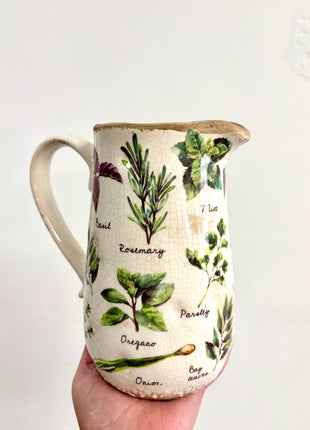 Herb decorative jug