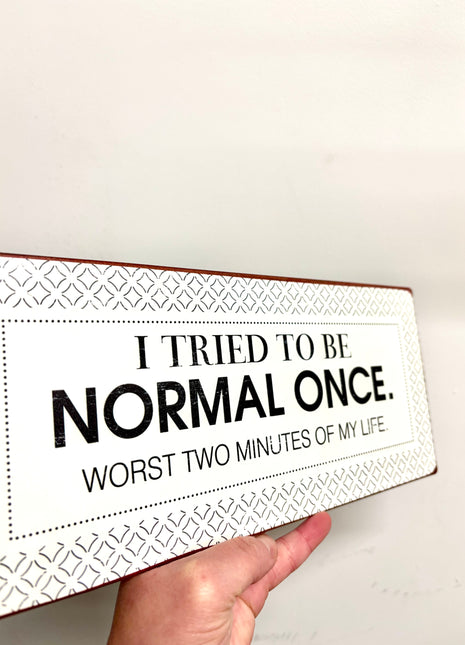 Metal sign