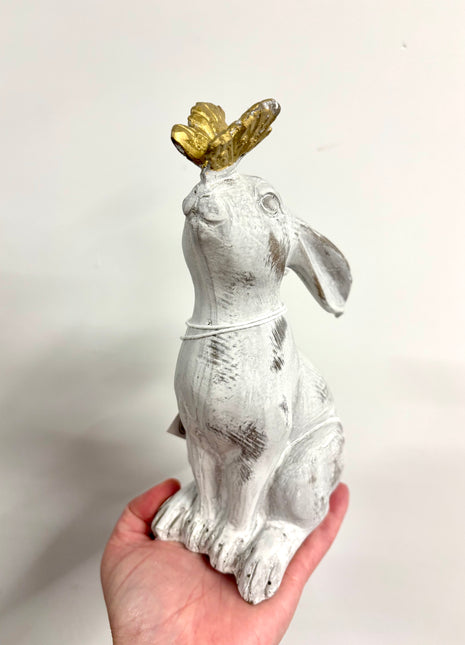 Rabbit with butterfly