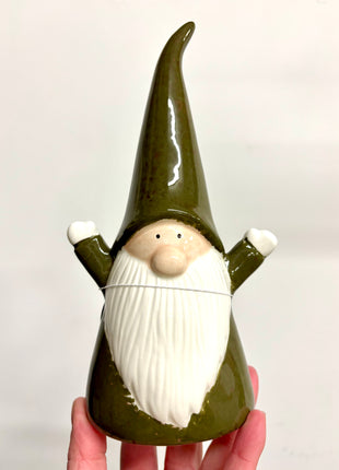 Green Santa figure