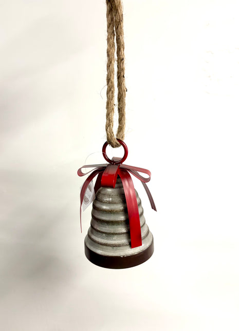 Metal bell with rope hanger