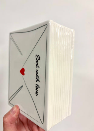 Love letter book vase