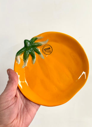 Orange tomato plate