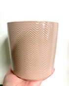 Dusky pink pot