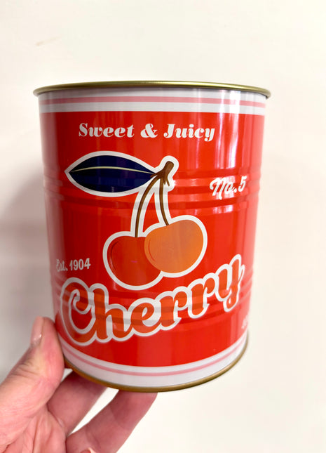 Storage tins Cherry set of 2