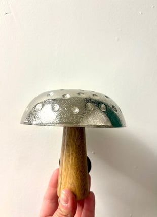 Aluminium wooden mushroom