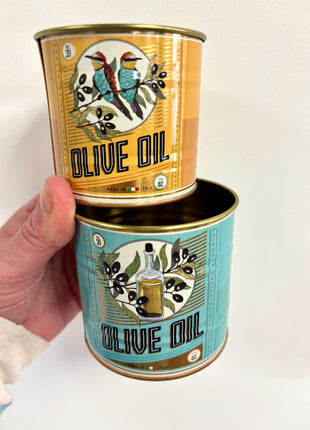 Storage tins Olive oil